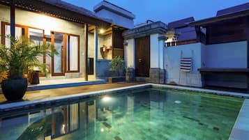 Romantic Villa, 1 Bedroom, Pool View | 1 bedroom, premium bedding, minibar, desk