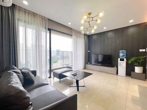 公寓, 3 間臥室, 陽台, 城市景觀 | 起居區