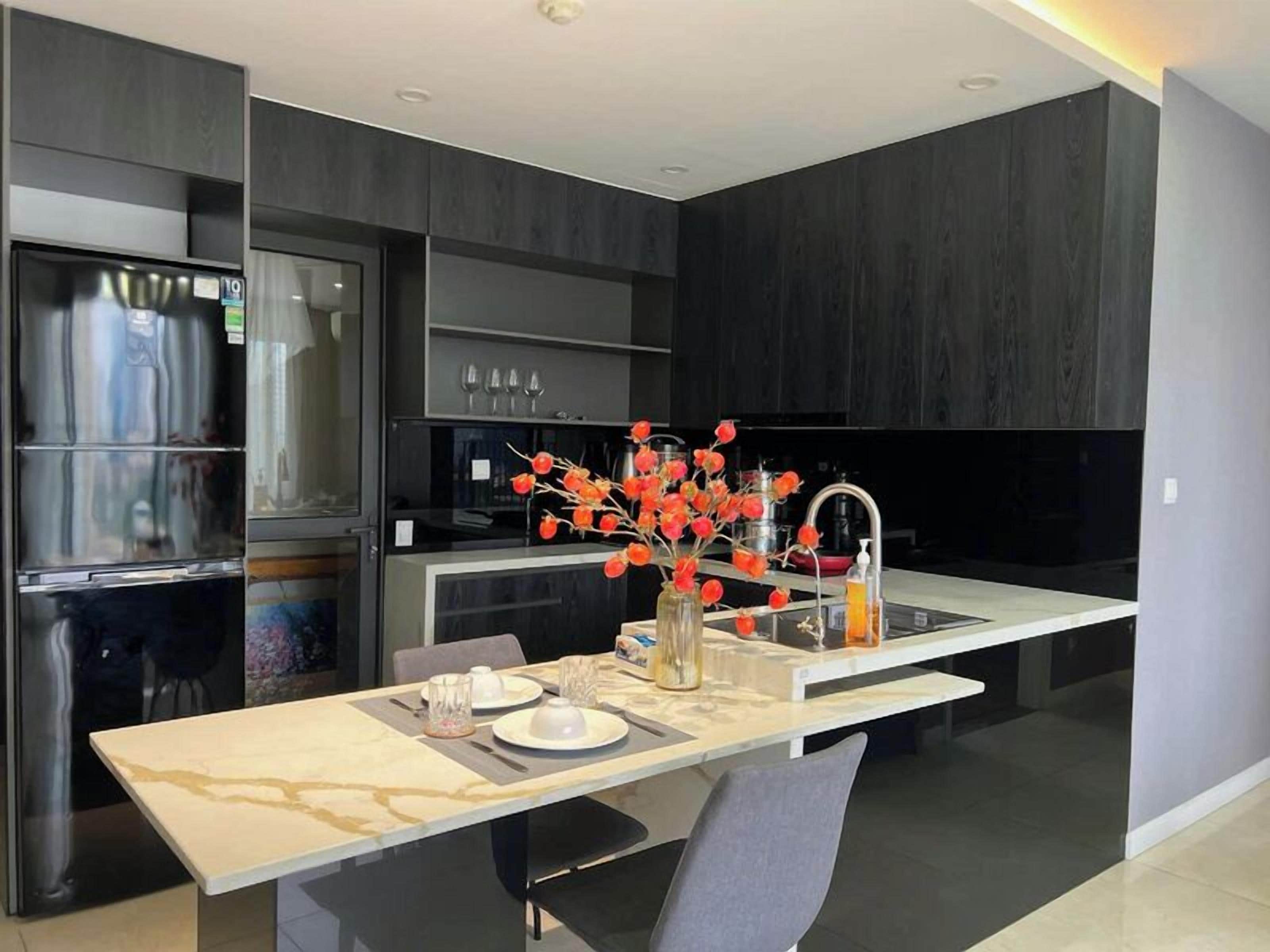 Apartamento, 3 quartos, sacada, vista para a cidade | Cozinha privada
