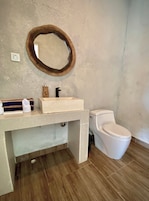Panoramic Room, Pool Access, Lake View | Bathroom | Shower, free toiletries, hair dryer, towels