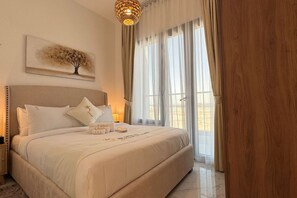 2 bedrooms, iron/ironing board, travel crib, WiFi