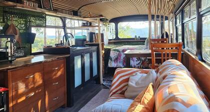 Unique, Exciting Bus Located on 63 acres with a Cosy woodheater. Luxury.
