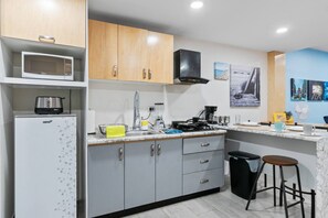 Private kitchen - Loft Con Cama King size en Centro Historico (Durango)