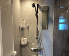 Hair dryer, towels