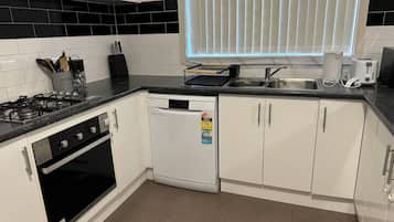 Microwave, oven, stovetop, dishwasher