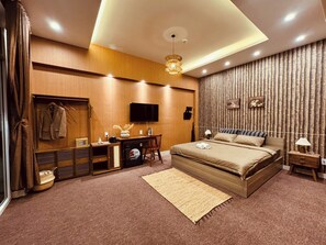 Quarto casal superluxo, varanda, vista para o jardim | 1 quarto, roupas de cama premium