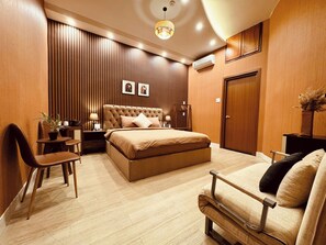 Luxury Double Room, 1 King Bed, Patio, Courtyard Area | Premium bedding, memory foam beds, minibar, individually decorated