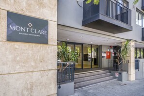 Exterior detail - Central East Perth Flat with Pool & Gym Access (East Perth)