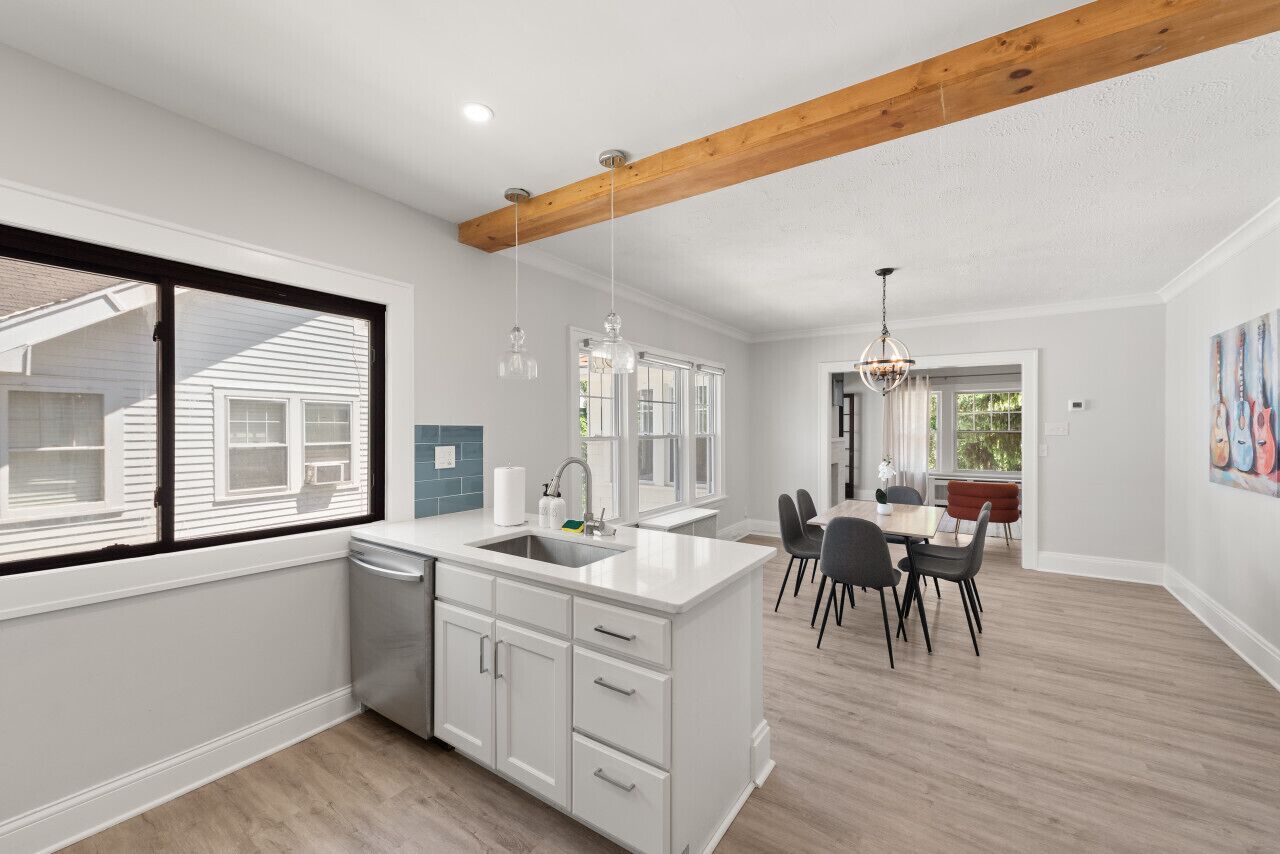 Fridge, microwave, oven, toaster