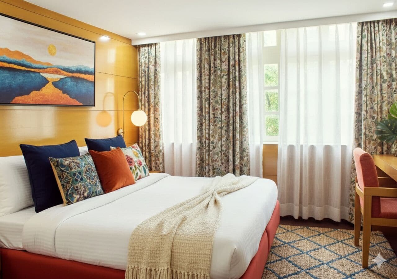 Deluxe Double Room, City View | Balcony view