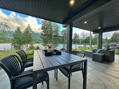 Modern Lakefront Retreat with Private Sauna & Scenic Views