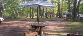 Beautiful campground on the pine river in Vestaburg for a peaceful getaway