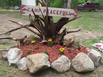 Beautiful campground on the pine river in Vestaburg for a peaceful getaway