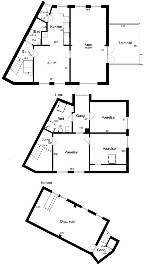 Floor plan - Holiday home with billard table and top location (Grenaa)