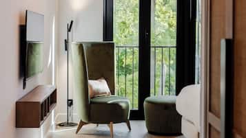 Ropa de cama de alta calidad y minibar