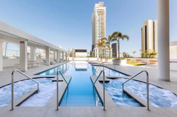 Indoor pool, outdoor pool