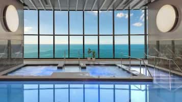 Indoor pool, outdoor pool