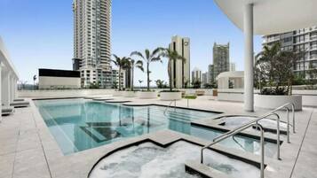 Indoor pool, outdoor pool