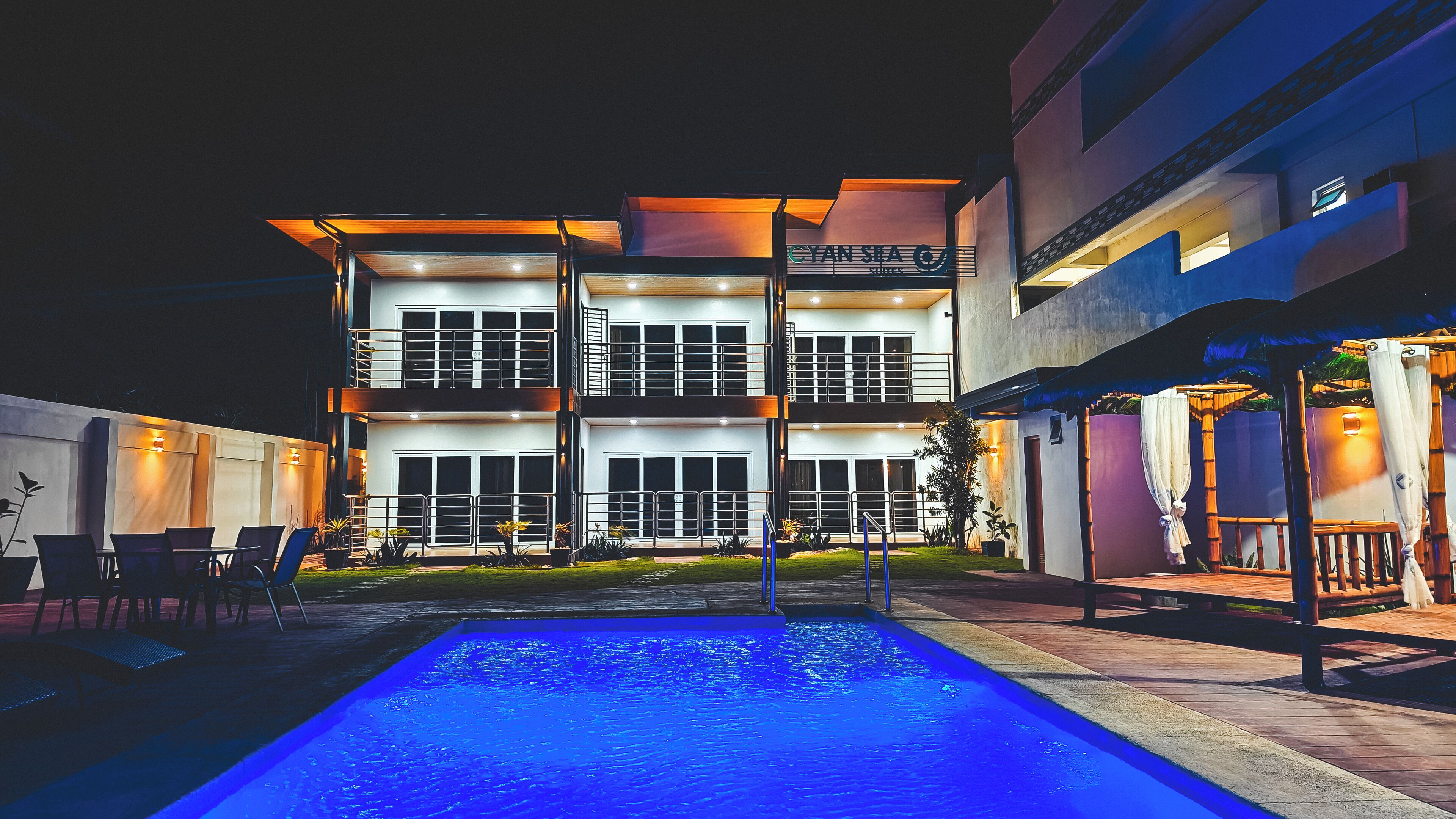 Front of property - evening/night