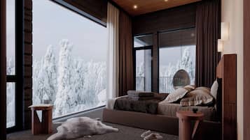 Luxury Suite, Hill View | Premium bedding, minibar, in-room safe, blackout drapes