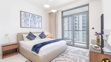 Departamento de lujo, vista a la playa | Wifi gratis y ropa de cama