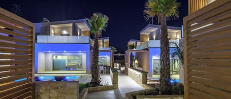 Front of property – evening/night