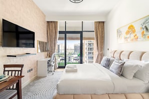 Iron/ironing board, WiFi, bed sheets