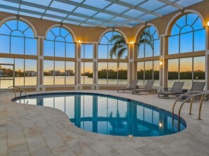 Et oppvarmet basseng