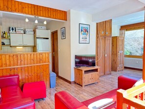 TV - Cozy 8 pers apartment with terrace, near slopes, Les Gets (Les Gets)