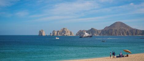 Sun loungers, beach towels