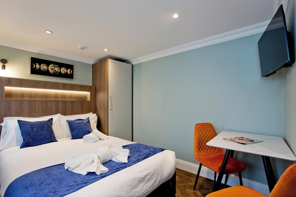 Leilighet, 1 soverom | 1 soverom, strykejern/-brett og wi-fi (inkludert)