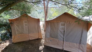 Economy Tent, 1 Single Bed, Oceanfront | Terrace/patio
