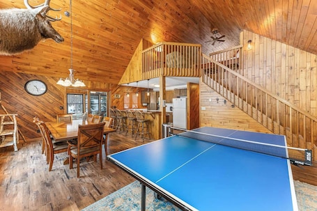 Games room. Grace Place Lakefront Retreat on Lac Vieux Desert