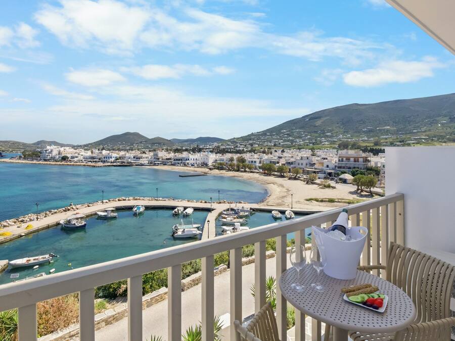 Deluxe Double Room, Balcony, Sea View | Terrace/patio