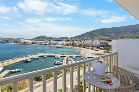 Deluxe Double Room, Balcony, Sea View | Terrace/patio. Pandrossos Hotel