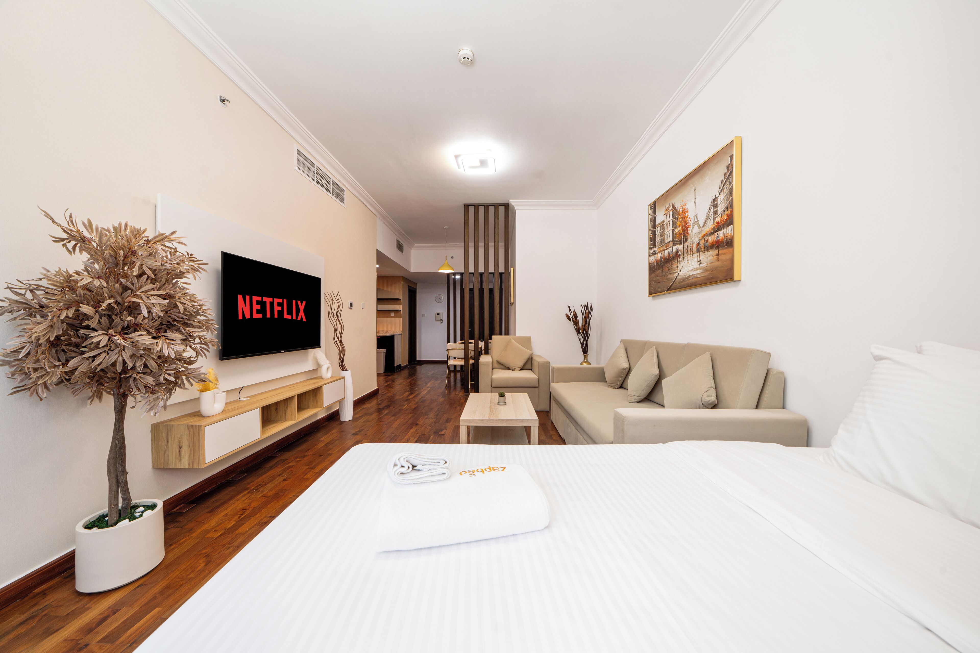 Perushuoneisto, kaupunkinäköala | Oleskelualue