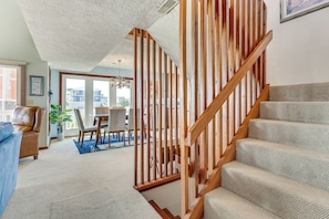 House (4 Bedrooms) | Interior - Deck & View: Oceanfront Oasis in Oak Island! (Oak Island)