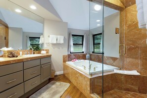 Shower, hair dryer, towels - 4BR Home on Arrowhead Skier Shuttle w/ Pool Table, AC, and Community Hot Tub (Edwards)