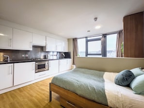 Studio, Non Smoking, City View | Private kitchen - For Students Only Studio Living at Lady Nicolson Court (Edinburgh)