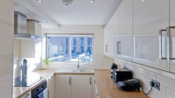 Apartment, City View | Private kitchen