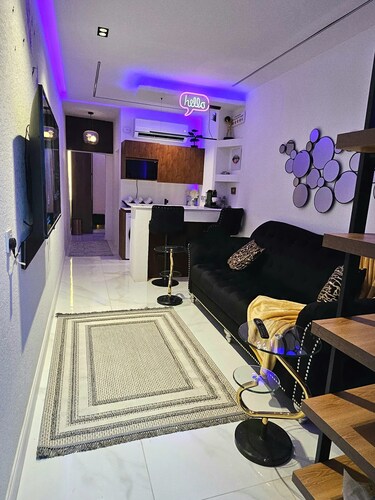 Chic 1-bedroom living room kitchen small garden. with WiFi, AC in  Riyadh