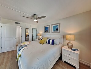 2 bedrooms, iron/ironing board, internet, bed sheets