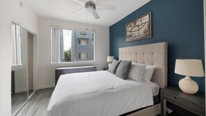 1 soveværelse, skrivebord, strygejern/strygebræt, Wi-Fi