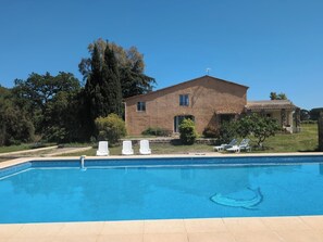Pool - Villa for 8 people, 4 bedrooms, air-conditioned with swimming pool, quiet location (La Motte)
