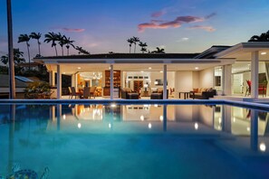 A heated pool