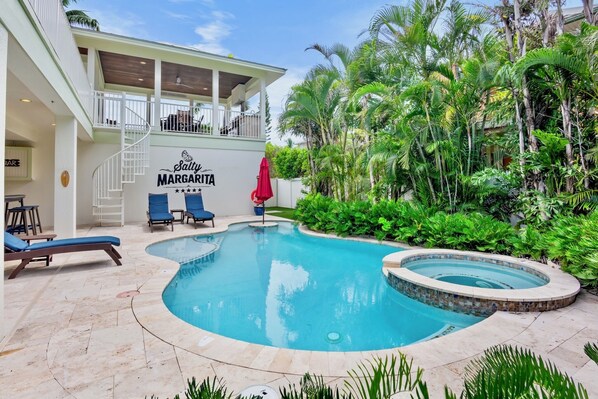 A heated pool