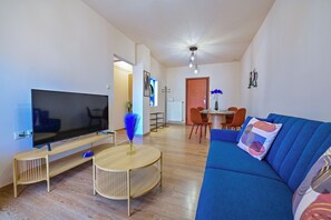 House | Living area | TV - Royal Blue Central House by Checkin (Heraklion)