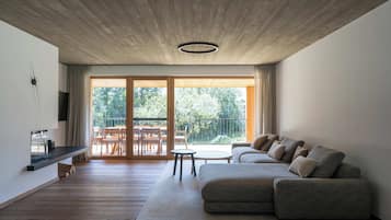 Superior chalet, uitzicht op bergen | Verduisterende gordijnen, gratis wifi