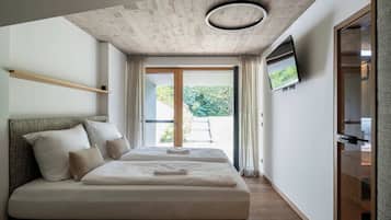 Superior chalet, uitzicht op bergen | Verduisterende gordijnen, gratis wifi