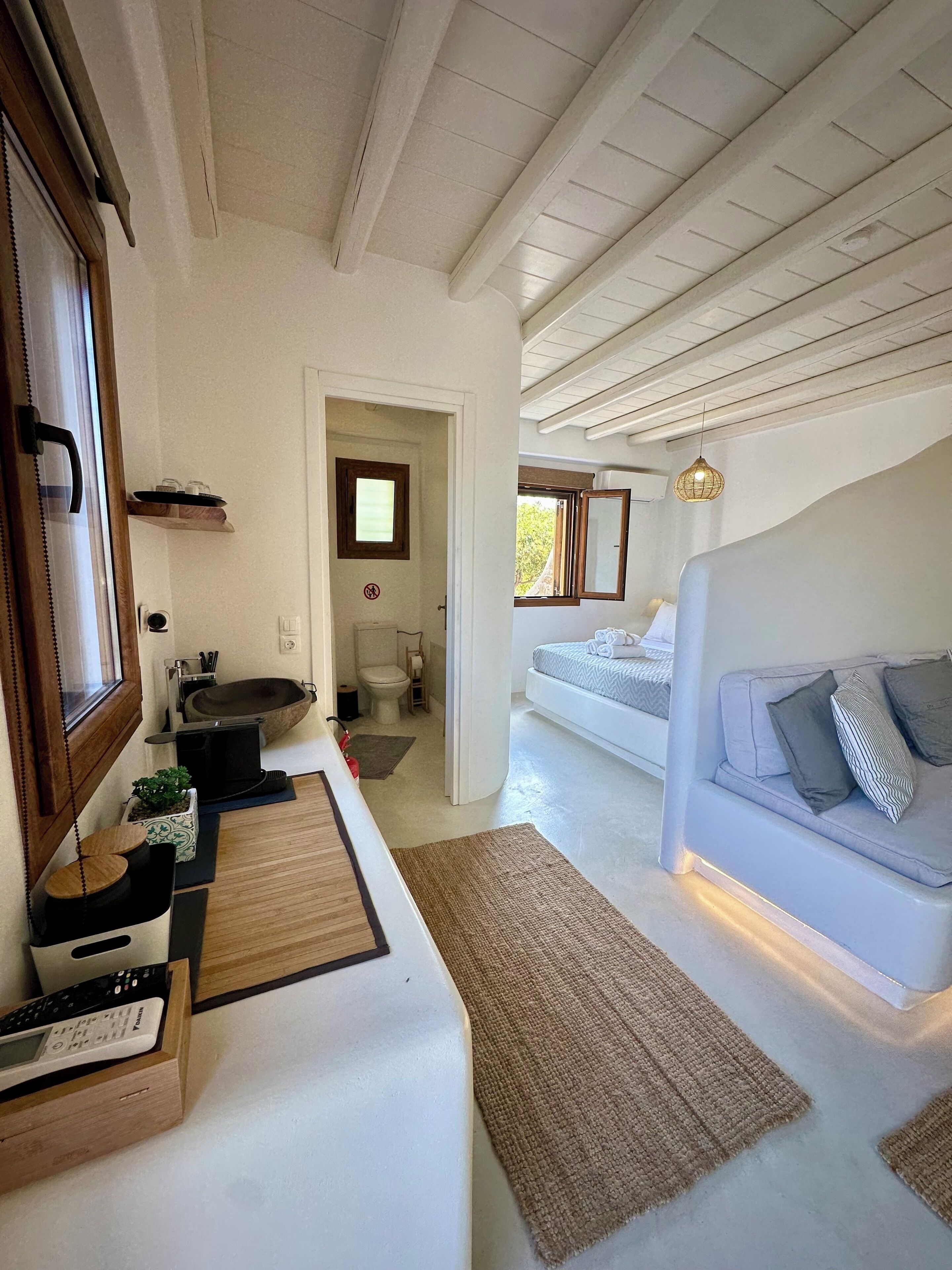 Estudio Deluxe, vista al jardín | Wifi gratis 